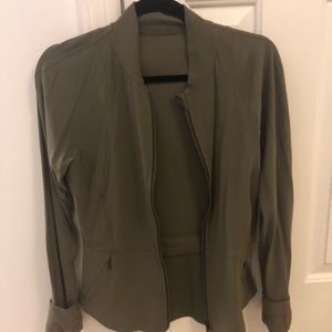 Army green Lululemon jacket